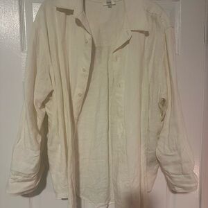 OZMA Vija Linen Shirt Natural Small